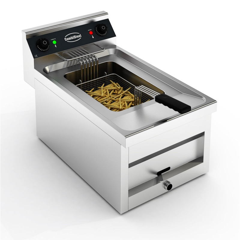 Elektrische Friteuse CombiSteel - Professioneel 12 L & 9000 W Elektrische Friteuse CombiSteel - Professioneel 12 L & 9000 W