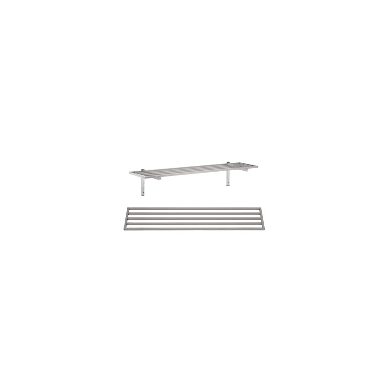 Wandregal aus Edelstahl mit Gitterstäben Combisteel 1600x300mm - Aktion Wandregal aus Edelstahl mit Gitterstäben Combisteel 1600x300mm - Aktion