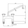 CombiSteel Two-Hole Faucet - Robust Kitchen Mixer