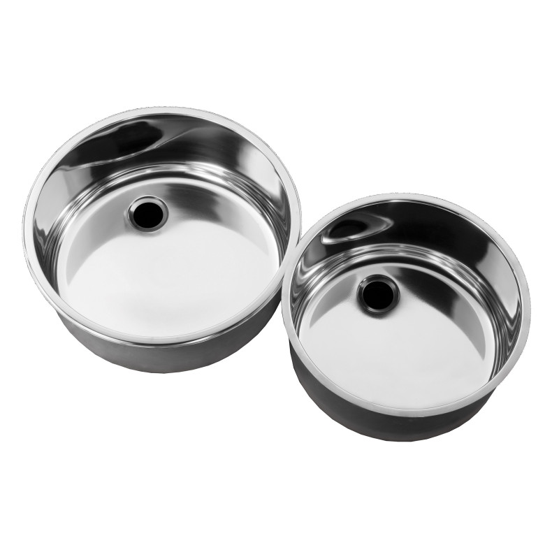Round stainless steel sink Ø 380 mm AISI 304 - Combisteel, professional quality Round stainless steel sink Ø 380 mm AISI 304 - Combisteel, professional quality