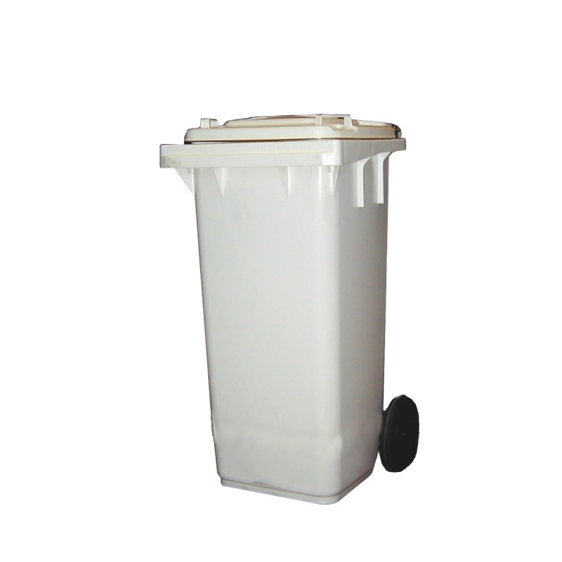Weiße Mülltonne 120L - Professionell CombiSteel Weiße Mülltonne 120L - Professionell CombiSteel