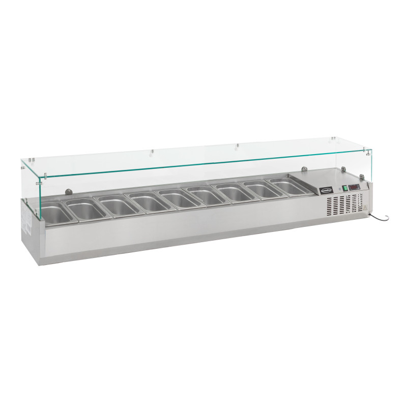 Saladette réfrigérée à poser - 9 GN 1/3 - CombiSteel : Qualité professionnelle Saladette réfrigérée à poser - 9 GN 1/3 - CombiSteel : Qualité professionnelle