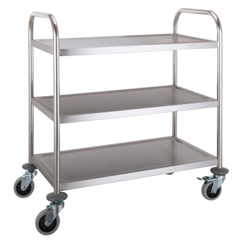 Edelstahlwagen 3 Ebenen Demontierbar | CombiSteel - Robust und praktisch Edelstahlwagen 3 Ebenen Demontierbar | CombiSteel - Robust und praktisch