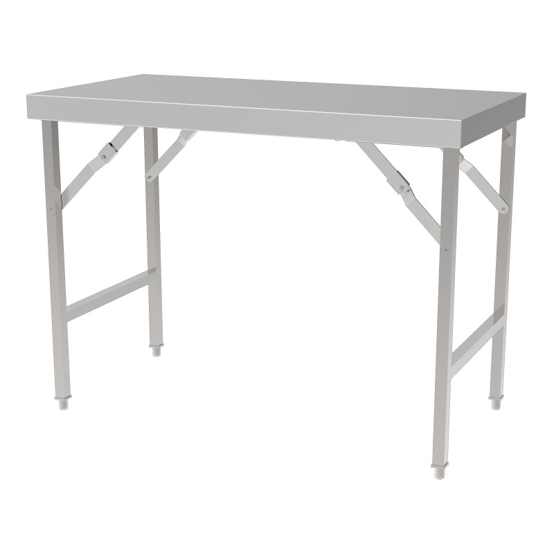 Table Inox Pliante - Compacte et Robuste - Marque CombiSteel Table Inox Pliante - Compacte et Robuste - Marque CombiSteel