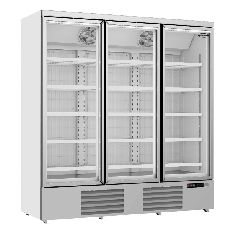 Roestvrijstalen gekoelde vitrine met 3 glazen deuren - 1450 L CombisteelSEO: Negatieve roestvrijstalen gekoelde vitrine, 3 glaze Roestvrijstalen gekoelde vitrine met 3 glazen deuren - 1450 L CombisteelSEO: Negatieve roestvrijstalen gekoelde vitrine, 3 glaze