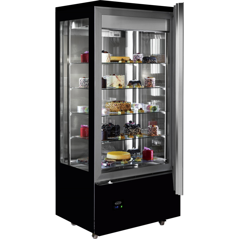 Refrigerated Pastry Display Case 400 L - Elegant Design CombiSteel Refrigerated Pastry Display Case 400 L - Elegant Design CombiSteel