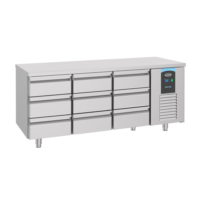 Table Réfrigérée Positive GN 1/1 - 9 Tiroirs - 474 L - CombiSteel Table Réfrigérée Positive GN 1/1 - 9 Tiroirs - 474 L - CombiSteel