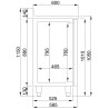Professional refrigerated table - CombiSteel GN 1/1