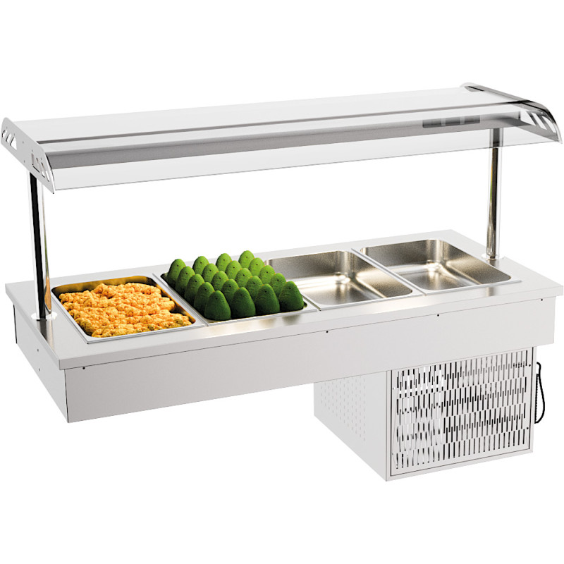 Kühlwanne Drop-In 4 GN 1/1 Combisteel - Ideal für Gastronomieprofis Kühlwanne Drop-In 4 GN 1/1 Combisteel - Ideal für Gastronomieprofis