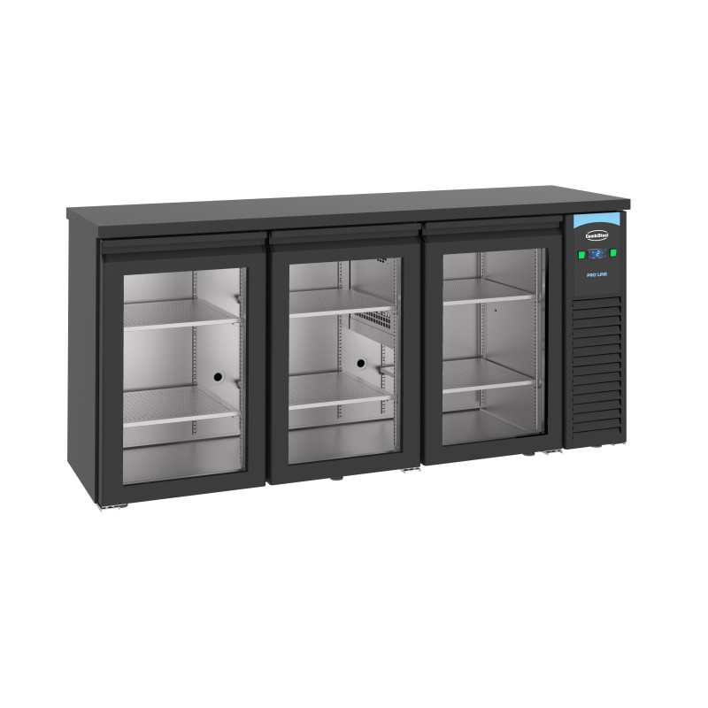 Arrière-Bar Réfrigéré 3 Portes Vitrées 500 L - CombiSteel - Froid Ventilé Arrière-Bar Réfrigéré 3 Portes Vitrées 500 L - CombiSteel - Froid Ventilé