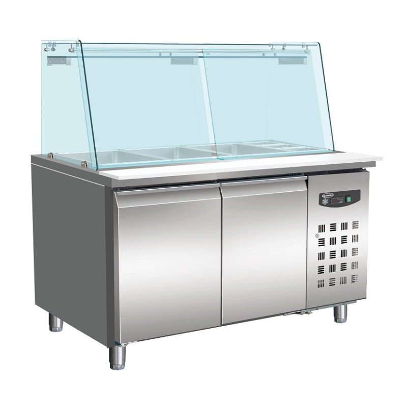 Table réfrigérée professionnelle 2 portes - 314 L CombiSteel Table réfrigérée professionnelle 2 portes - 314 L CombiSteel
