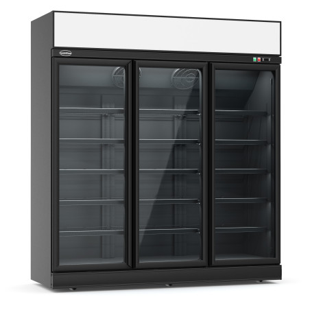 Refrigerated Display Case with 3 Glass Doors 1530 L - CombiSteel Refrigerated Display Case with 3 Glass Doors 1530 L - CombiSteel