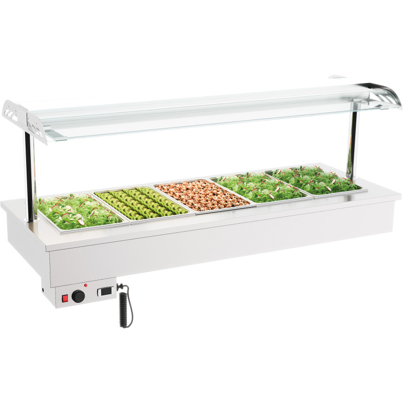 Bain-Marie Drop-In - 5 GN 1/1 - CombiSteel : Praktischer & effektiver Wärmer Bain-Marie Drop-In - 5 GN 1/1 - CombiSteel : Praktischer & effektiver Wärmer