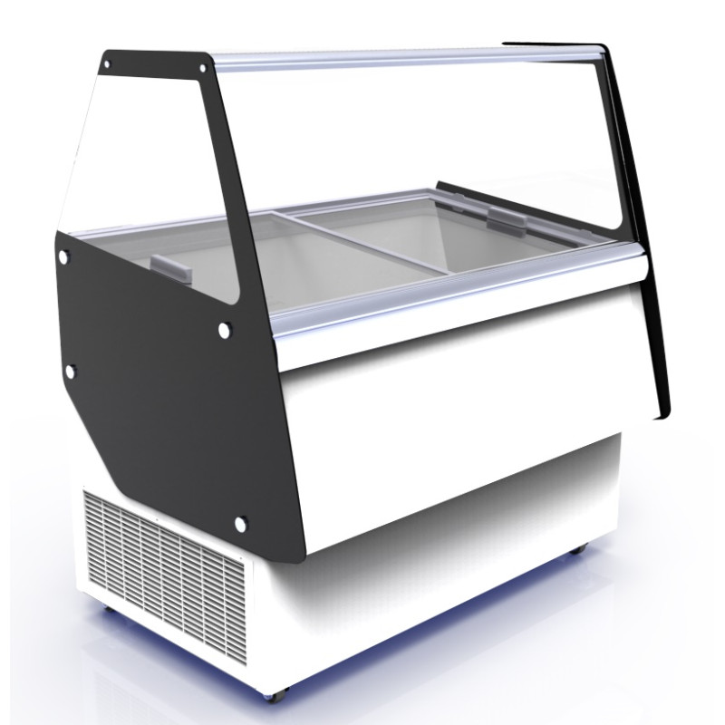 Ibiza Ice Cream Display Case 8 x 5 L | Combisteel - Optimal preservation & elegant presentation Ibiza Ice Cream Display Case 8 x 5 L | Combisteel - Optimal preservation & elegant presentation