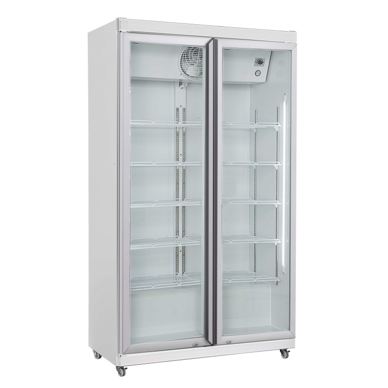 Kühlschrank mit positiver Kühlung - 2 Glastüren - 785 L CombiSteel - Praktische Lagerung Kühlschrank mit positiver Kühlung - 2 Glastüren - 785 L CombiSteel - Praktische Lagerung