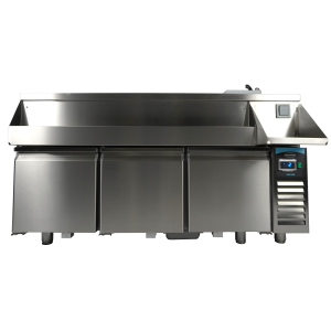 Refrigerated Table 3 Doors with Cocktail Bar - Combisteel