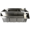 Refrigerated Table 3 Doors with Cocktail Bar - Combisteel
