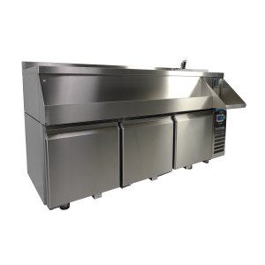 Refrigerated Table 3 Doors with Cocktail Bar - Combisteel
