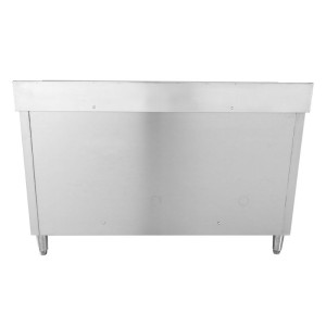Meubel Spoelbak 2 Bakken met Achterwand en 3 Laden - 1400 x 600 mm - Bak Links - Dynasteel