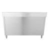 Meubel Spoelbak 2 Bakken met Achterwand en 3 Laden - 1400 x 600 mm - Bak Links - Dynasteel