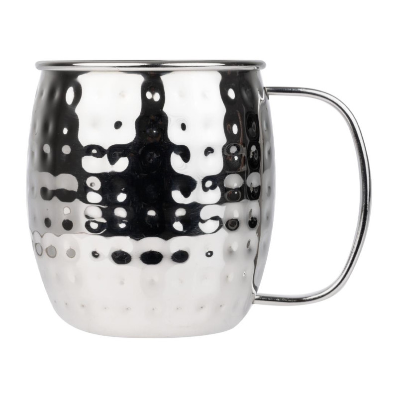 Hammered Edelstahlbecher - 440 ml - Set von 6 - Olympia Hammered Edelstahlbecher - 440 ml - Set von 6 - Olympia