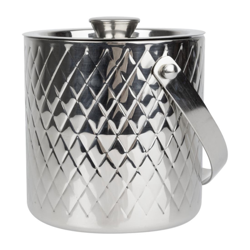 Stainless Steel Double Wall Ice Bucket - 2 L - Olympia Stainless Steel Double Wall Ice Bucket - 2 L - Olympia