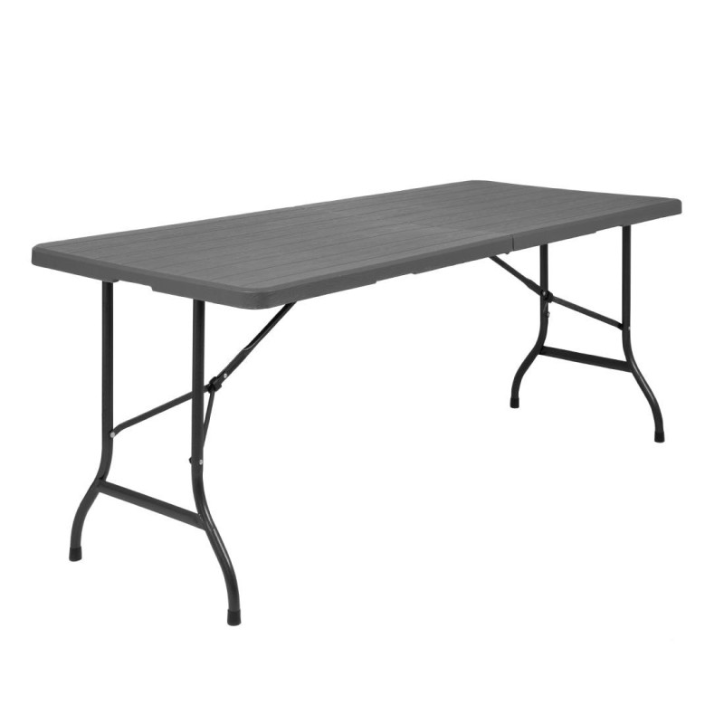 Rechteckiger Klapptisch in Rattan-Optik - L 1829 x T 728 mm - Bolero Rechteckiger Klapptisch in Rattan-Optik - L 1829 x T 728 mm - Bolero