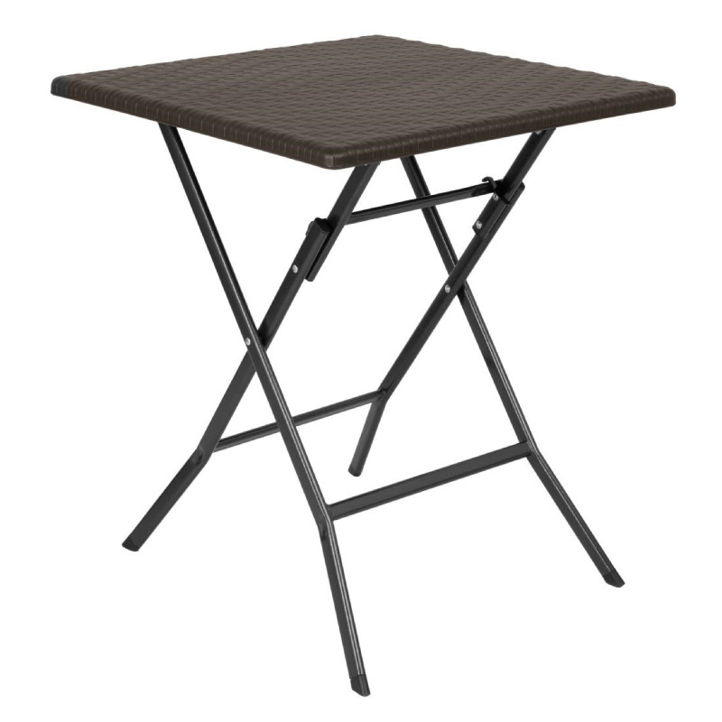 Klappbarer quadratischer Tisch Braun - 62 x 62 cm - Bolero Klappbarer quadratischer Tisch Braun - 62 x 62 cm - Bolero