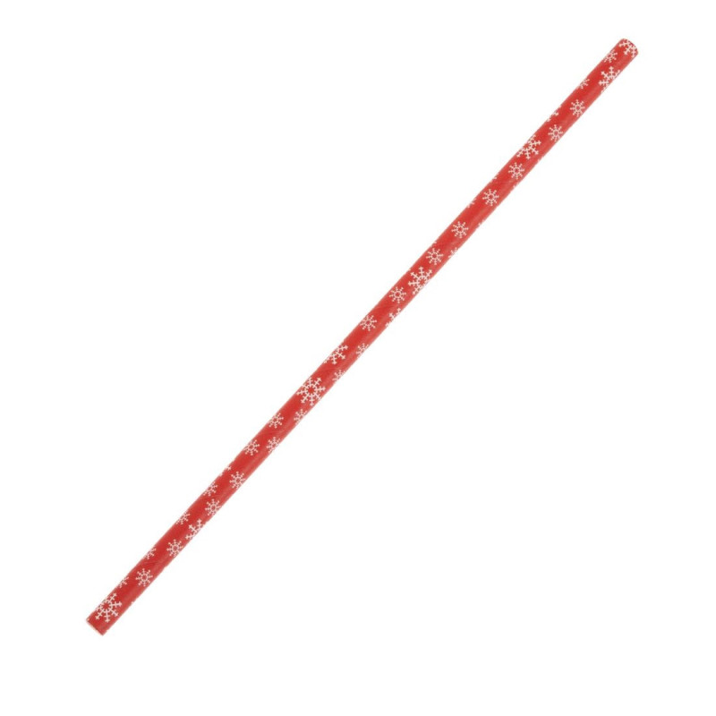 Paper Straw Snowflake 210 mm - Pack of 250 - Fiesta Paper Straw Snowflake 210 mm - Pack of 250 - Fiesta
