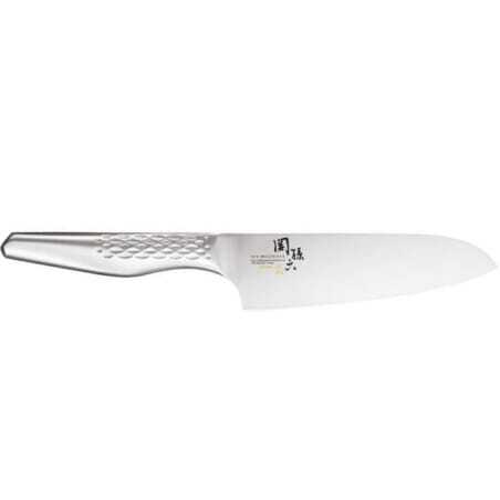 Couteau Santoku Seki Magoroku Shoso 16,5 cm - Kai : découpe précise et esthétique Couteau Santoku Seki Magoroku Shoso 16,5 cm - Kai : découpe précise et esthétique