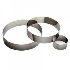 Kreis aus Edelstahl Tellier H 45 Foam
