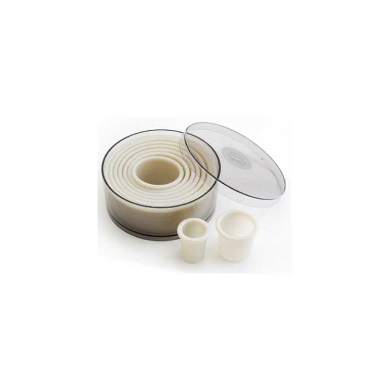 Runde Nylon-Ausstechformen-Set, 9-teilig, von Lacor Runde Nylon-Ausstechformen-Set, 9-teilig, von Lacor