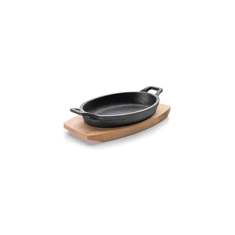 Oval Casserole with Wooden Base - 700 ml Lacor Oval Casserole with Wooden Base - 700 ml Lacor