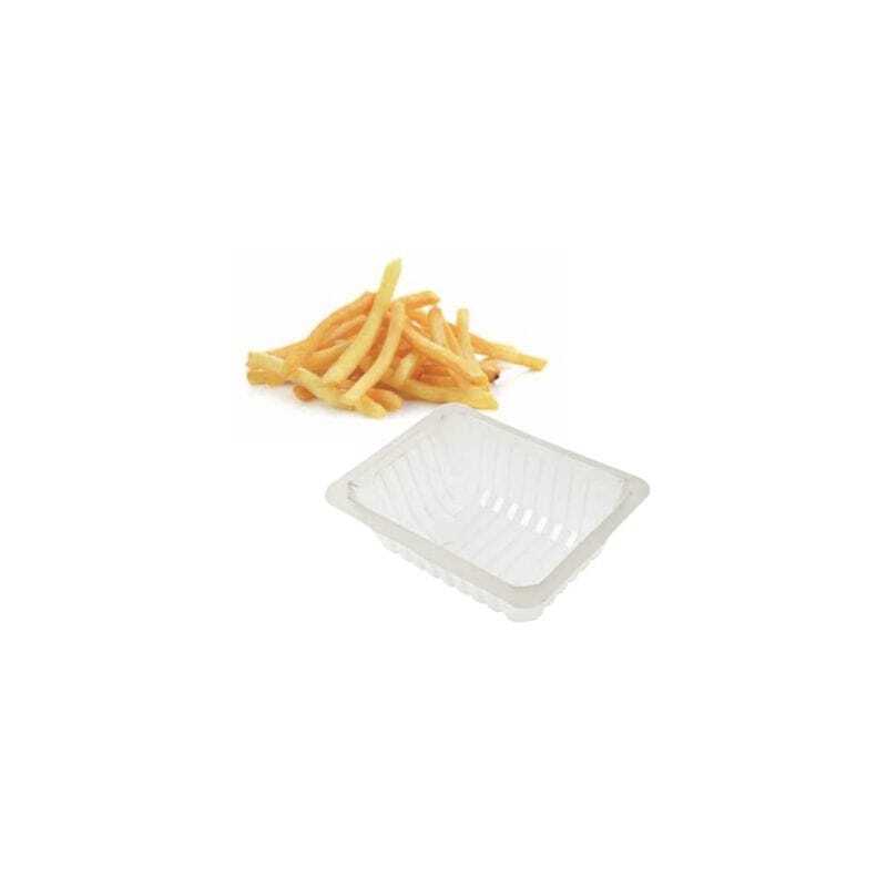 Packung mit 1200 durchsichtigen Pommes-Schalen - 100 cl Packung mit 1200 durchsichtigen Pommes-Schalen - 100 cl