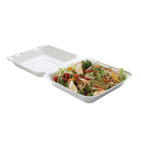 Lunchbox van bagasse met 1 compartiment - Set van 50