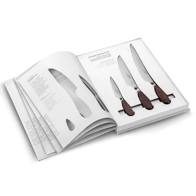 Set mit 3 professionellen Messern der Marke Déglon. Set mit 3 professionellen Messern der Marke Déglon.