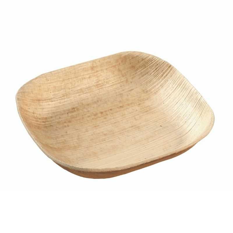 Assiette Carrée en Palmier - 100 x 100 mm - Lot de 25 Eco responsable Assiette Carrée en Palmier - 100 x 100 mm - Lot de 25 Eco responsable