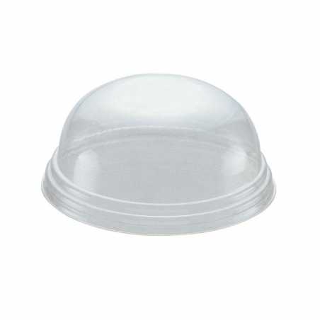 Deckel Dome ohne Loch aus RPET - Ø 81 - Packung mit 100