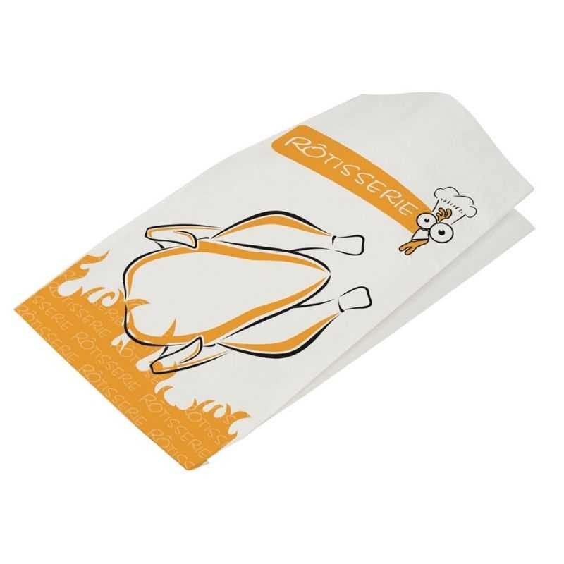 Thermoversiegelbare Tasche für Brathähnchen - 20 x 34,5 cm - Packung mit 100 Thermoversiegelbare Tasche für Brathähnchen - 20 x 34,5 cm - Packung mit 100