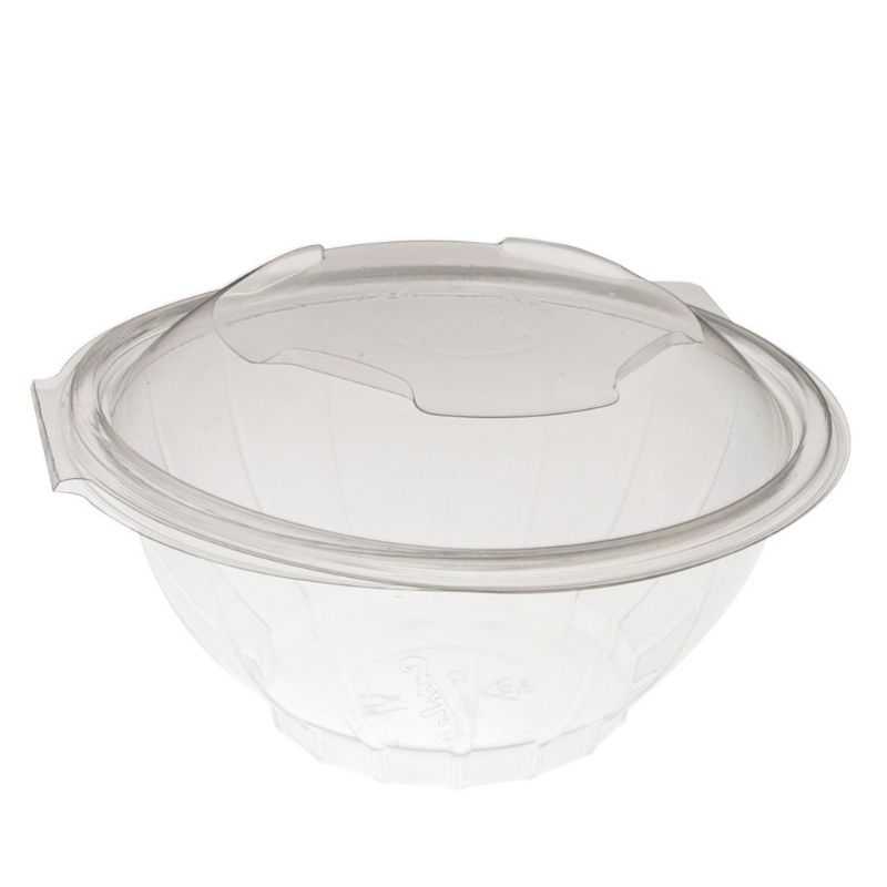 Lot de 50 Bols Transparents Medium avec Couvercle - 75 cl Lot de 50 Bols Transparents Medium avec Couvercle - 75 cl