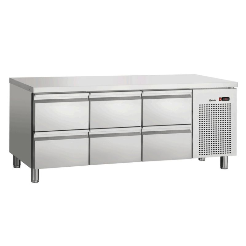 Refrigerated Table Positive GN 1/1 - 6 Drawers - Bartscher Refrigerated Table Positive GN 1/1 - 6 Drawers - Bartscher