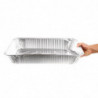 Rechteckiges Aluminiumtablett GN 1/2 3,6 L - Packung mit 5 - Fiesta - Fourniresto