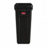 Collecteur de Recyclage avec Conduits d'Aération Noir 60 L - Rubbermaid - Fourniresto