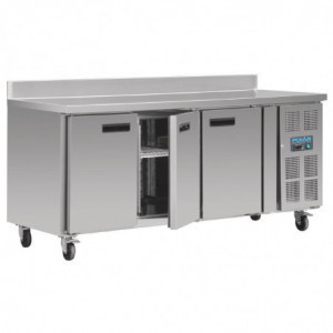 Refrigerated Negative Table 3 Doors With Backsplash Series U - 417L - Polar -