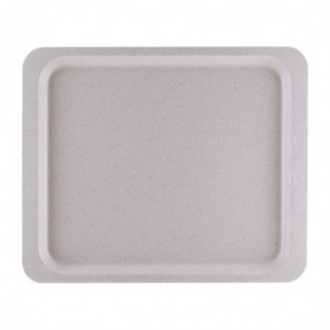 Servierplatte aus Polyester GN1/2 325x265mm Gesprenkeltes Grau - Roltex - Fourniresto