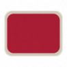 Standaard polyester serveerblad 470x360mm rood - Roltex - Fourniresto