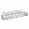 Saladette zum Aufstellen mit Deckel Serie G - 8 x GN 1/4 - Polar