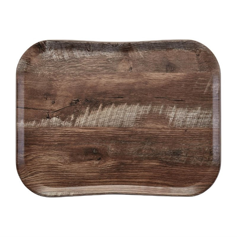 Blad van polyester Century met natuurlijke houten eiken uitstraling - 330 x 430mm - Cambro - Fourniresto Blad van polyester Century met natuurlijke houten eiken uitstraling - 330 x 430mm - Cambro - Fourniresto