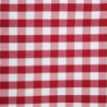 Quadratisches Tischdecke mit roten Karos aus Polyester 1320 x 1320mm - Mitre Essentials - Fourniresto