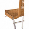 Rattan- und Aluminiumstühle - Set mit 4 Stück - Bolero - Fourniresto